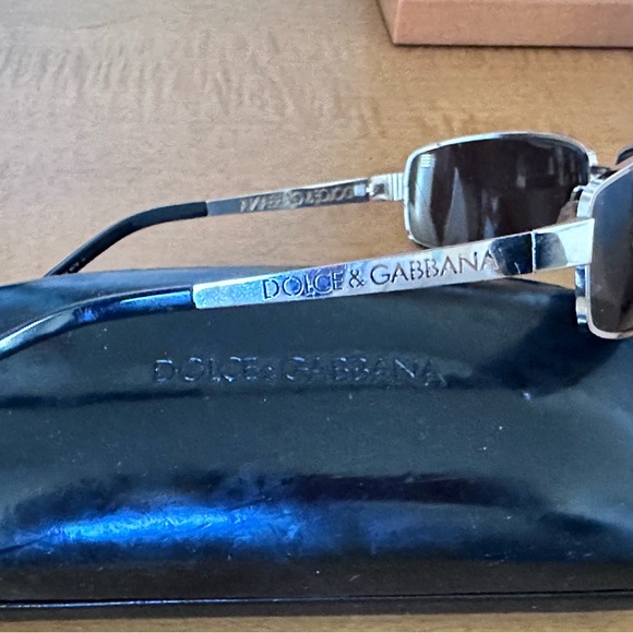 Dolce & Gabbana Silver and Black Sunglasses - Picture 4 of 4